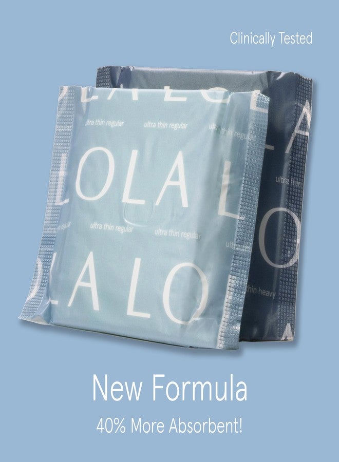 LOLA Non-Toxic Cotton Pads for Women - 36 Count, Regular, Ultra Thin with Wings - Organic Pads & Panty Liners for Women - Image 3